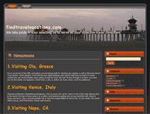 Tablet Screenshot of findtravelvacations.com